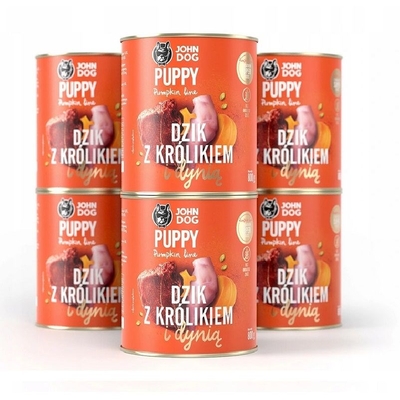 Product Υγρή Τροφή Σκύλων John Dog Pumpkin Puppy Boar with a rabbit and a pumpkin 6 x 800 g base image