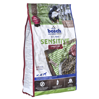 Product Ξηρά Τροφή Σκύλων Bosch SENSITIVE WITH LAMB & RICE 3kg base image