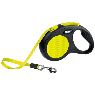 Product Λουράκι σκύλου Flexi New NEON 5 m Black, Yellow Retractable base image