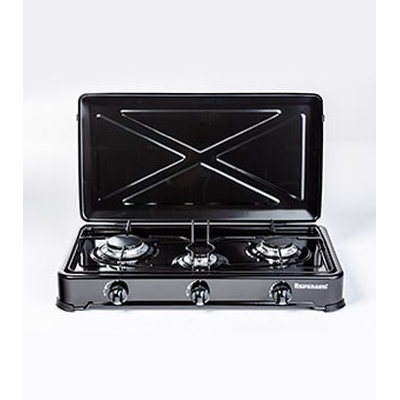 Product Επιτραπέζια Εστία Ravanson gas 3 zones K-03TB Black, White 60 cm base image
