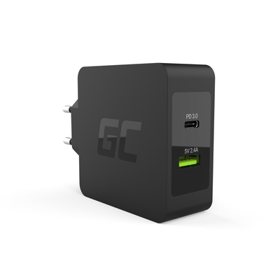 Product Φορτιστής Πρίζας Green Cell CHAR10 Black Indoor base image