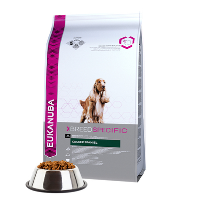 Product Ξηρά Τροφή Σκύλων Eukanuba Breed Specific Cocker Spaniel 7.5 kg Adult Chicken base image