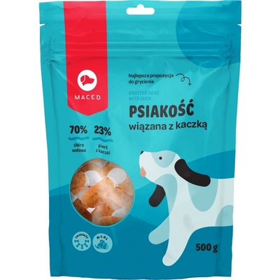 Product Σνακ Σκύλων Maced Knotted bone with duck 500g base image