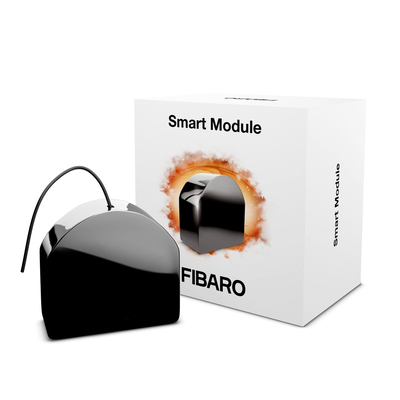 Product Ενδιάμεσος Διακόπτης Fibaro FGS-214 ZW5 SINGLE SWITCH electrical relay Black base image