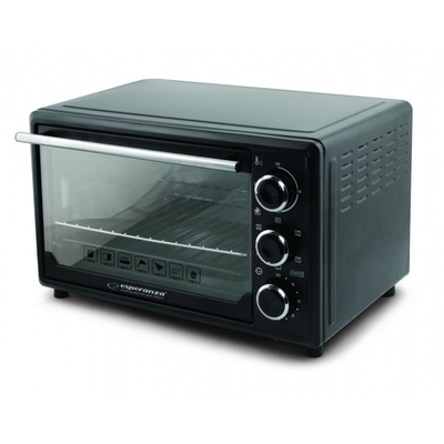 Product Φουρνάκι Esperanza EKO006 Mini with convection and spit 25 l 1600W Black base image