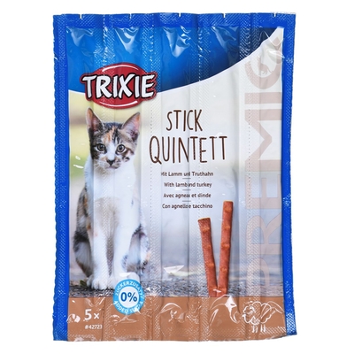 Product Ξηρά Τροφή Γάτας Snacks Premio Sticks-lamb with turkey-dry food-5x5g base image