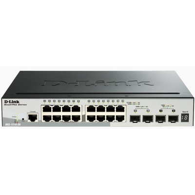 Product Network Switch D-Link DGS-1510-20 Managed L3 (10/100/1000) Black base image