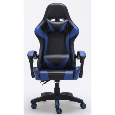 Product Καρέκλα Gaming Topeshop Gray REMUS Blue Padded seat Padded backrest base image
