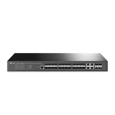 Product Network Switch TP-Link JetStream 24-Port SFP L2+ Managed with 4 10GE SFP+ Slots v1 base image