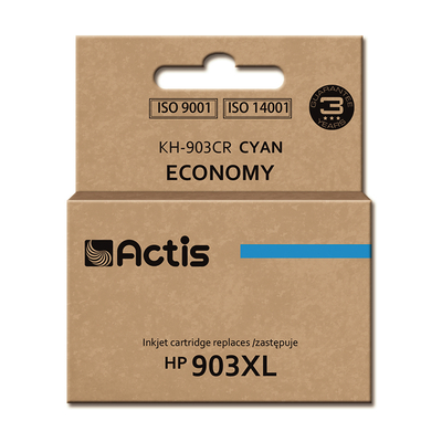Product Μελάνι συμβατό Actis KH-903CR for HP printer; HP 903XL T6M03AE Standard; 12 ml; cyan - New Chip base image