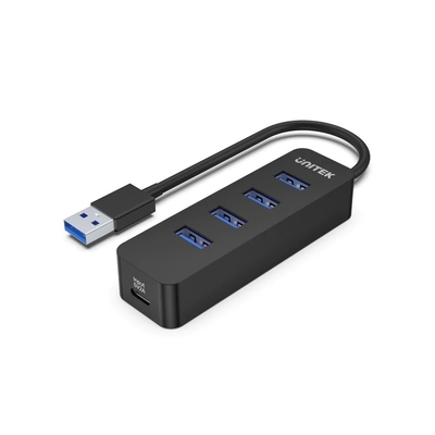 Product USB Hub Unitek USB-A 4X USB-A 3.1, ACTIVE,10W, H1117A base image