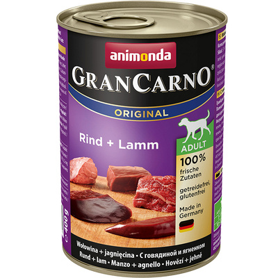 Product Υγρή Τροφή Σκύλων Animonda GranCarno Original Beef, Lamb Adult 400 g base image