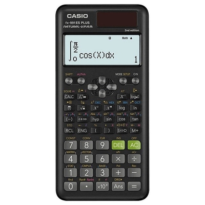 Product Αριθμομηχανή Casio SCIENTIFIC FX 991ES PLUS 2 BLACK, 12-DIGIT DISPLAY base image