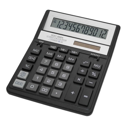 Product Αριθμομηχανή Citizen SDC-888X Pocket Financial Black base image