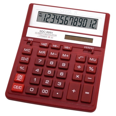 Product Αριθμομηχανή Citizen SDC-888X Pocket Financial Red base image