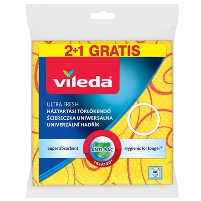 Product Πανάκια Καθαρισμού Vileda Multi-Surface Cloth 3D, 2+1 (yellow) base image