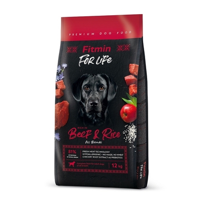 Product Ξηρά Τροφή Σκύλων Fitmin for life Beef & Rice 12 kg base image