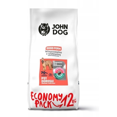 Product Ξηρά Τροφή Σκύλων John Dog Good Form Adult Pork with beef - 12 kg base image