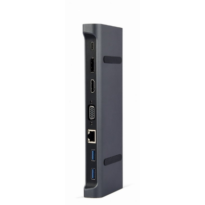 Product Docking Station Gembird A-CM-COMBO9-02 3.2 Gen 1 (3.1 Gen 1) Type-C Grey base image