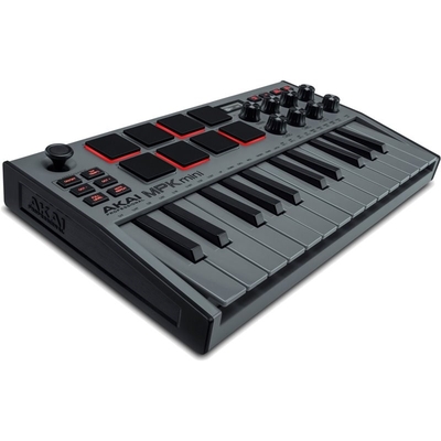 Product Midi Controller Akai MPK Mini MK3 Control keyboard Pad USB Black, Grey base image