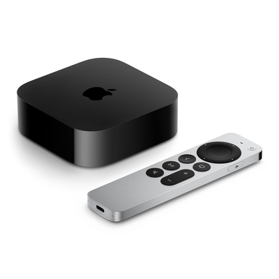 Product TV Box Apple TV 4K Black, Silver 4K Ultra HD 128GB Wi-Fi Ethernet LAN base image