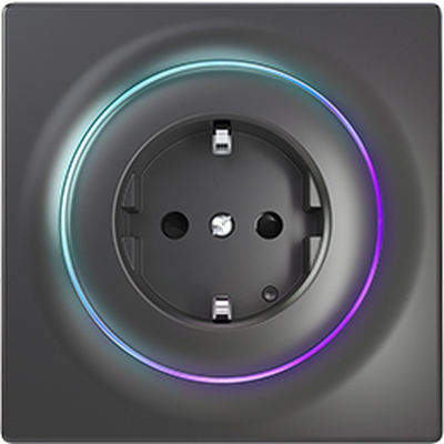 Product Πριζα τοίχου Χωνευτή Fibaro FGWOF-011-8 socket-outlet Type F Black base image