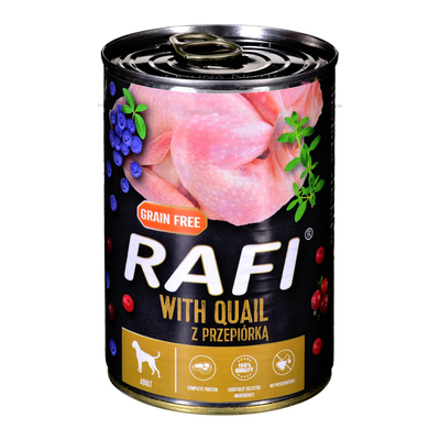 Product Υγρή Τροφή Σκύλων Dolina Noteci Rafi Quail Adult 400 g base image