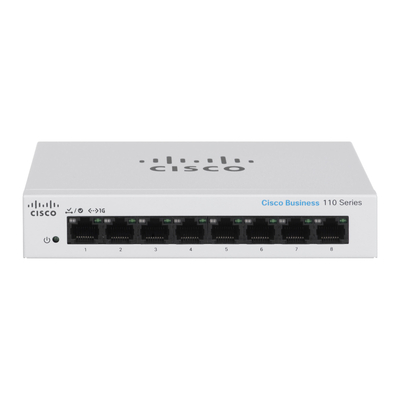 Product Network Switch Cisco CBS110 Unmanaged L2 Gigabit Ethernet (10/100/1000) Grey base image