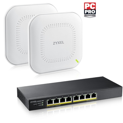 Product Network Switch Zyxel GS1915-8EP Managed L2 Gigabit Ethernet (PoE) Black base image