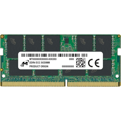 Product Μνήμη RAM Φορητού DDR4 32GB Micron SO-DIMM ECC 2Rx8 3200MHz PC4-25600-3G2R base image