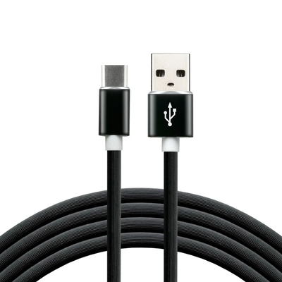Product Καλώδιo USB Everactive USB-C 1m - Black, silicone, quick charge, 3A - CBS-1CB base image