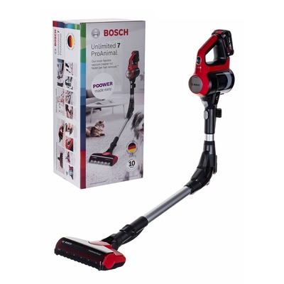 Product Σκουπάκι Bosch BBS711ANM Bagless 0.3 L Black, Red, Stainless steel base image