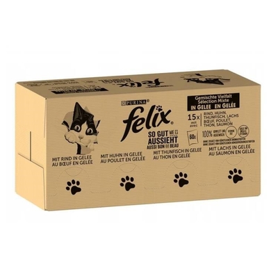 Product Υγρή Τροφή Γάτας Purina Felix MIX 120x85g base image