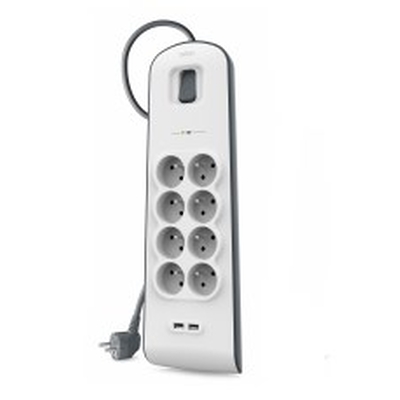 Product Πολύπριζο Belkin BSV804ca2M White 8 AC outlet(s) 2 m base image