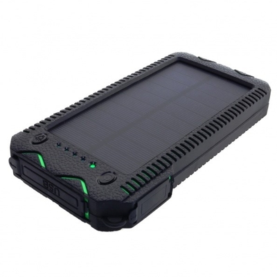 Product Ηλιακό Power Bank Powerneed S12000G Lithium Polymer (LiPo) 12000 mAh Black, Green base image