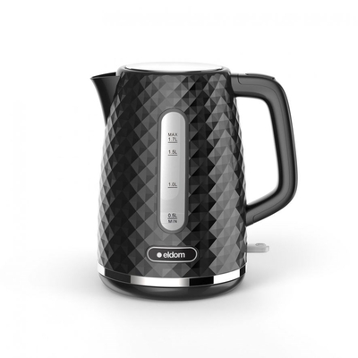 Product Βραστήρας C280C Eldom ELLI, capacity 1.7 l, power 2200 W, black, strix, black base image