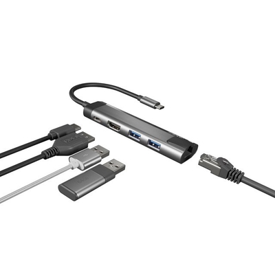 Product Docking Station Natec MULTIPORT FOWLER GO USB-C -> HUB USB, HDMI base image