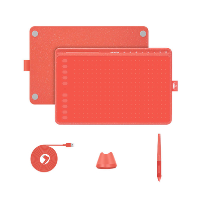 Product Ταμπλέτα Σχεδίασης Huion HS611 RED 5080 lpi 258.4 x 161.5 mm USB base image