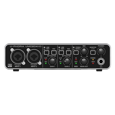 Product Επαγγελματική Κάρτα Ήχου Behringer UMC204HD supplementary base image