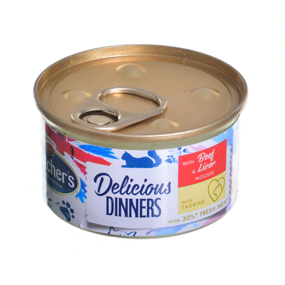 Product Υγρή Τροφή Γάτας BUTCHER'S Classic Delicious Dinners Beef with liver base image