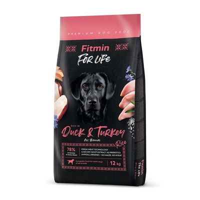 Product Ξηρά Τροφή Σκύλων Fitmin Dog For Life Duck & Turkey 12 kg base image