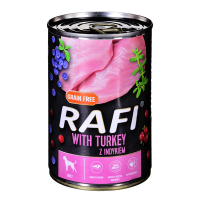 Product Υγρή Τροφή Σκύλων Dolina Noteci Rafi Turkey Adult 400 g base image