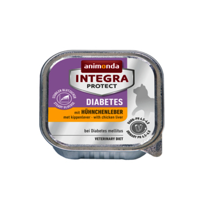 Product Υγρή Τροφή Γάτας Animonda Integra Protect Diabetes chicken liver 100g base image