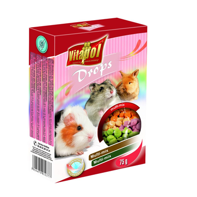 Product Τροφή Τρωκτικών Vitapol Drops Snack 75 g Hamster base image