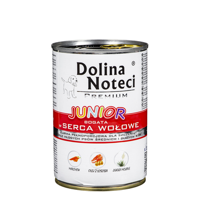 Product Υγρή Τροφή Σκύλων Dolina NOTECI Premium Junior 5902921300403 Beef 400 g base image