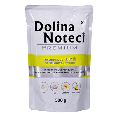 Product Υγρή Τροφή Σκύλων Dolina Noteci Premium Rich in Goose with Potatoes 500 g base image