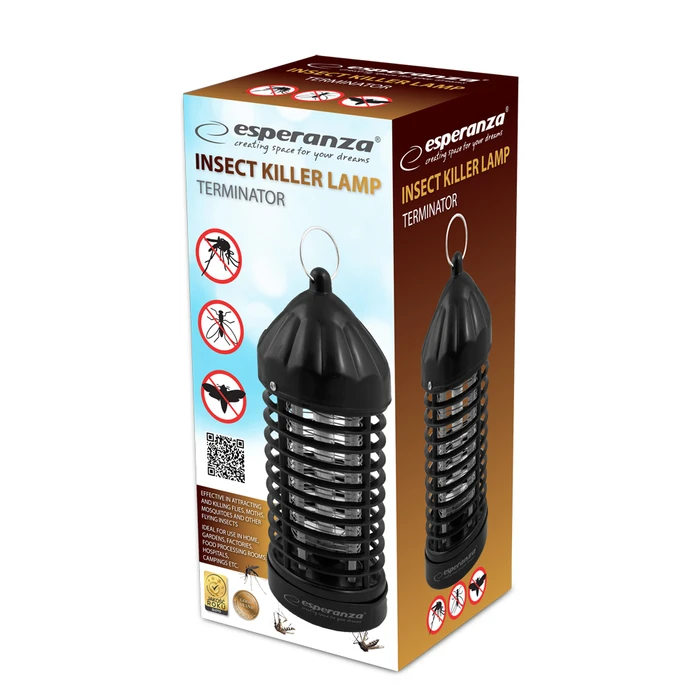 Εντομοπαγίδα Ηλεκτρική Esperanza EHQ005 UV LAMP Black