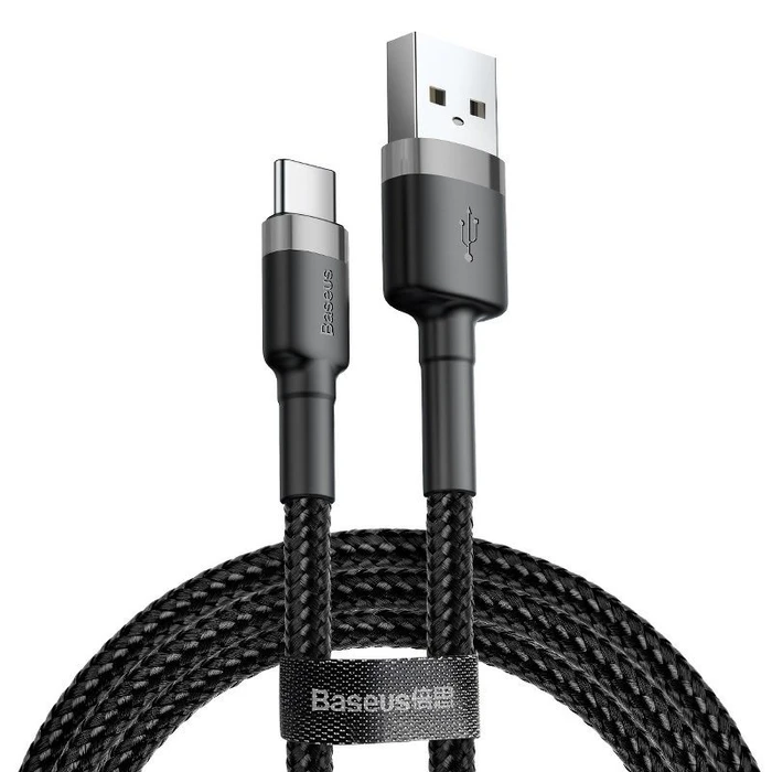 Καλώδιo USB Baseus USB-C Cafule 3A 1m (gray & black)