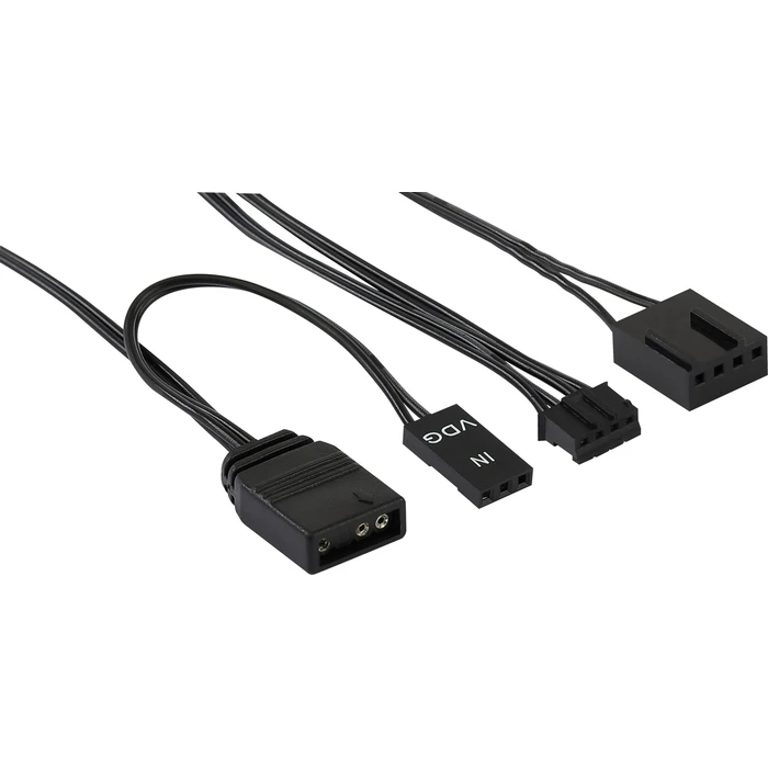 Case Fan 12cm Aerocool DUO12PRO Kit 3xFan ARGB Dual Ring Antivibration 6 Pins Black