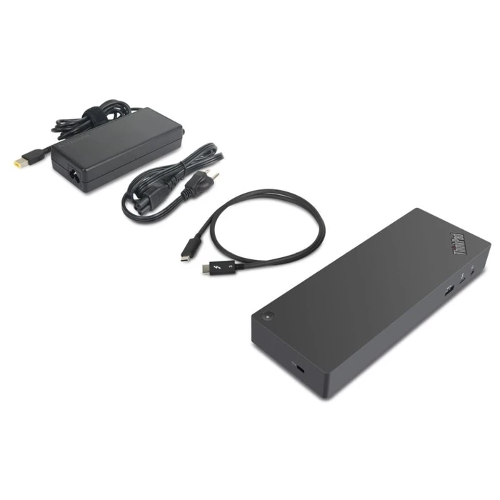 Docking Station Lenovo 40AN0135EU Wired Thunderbolt 3 Black, Red